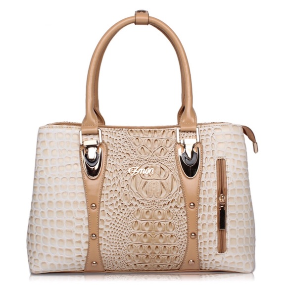 Melinda - Glossy crocodile handbag